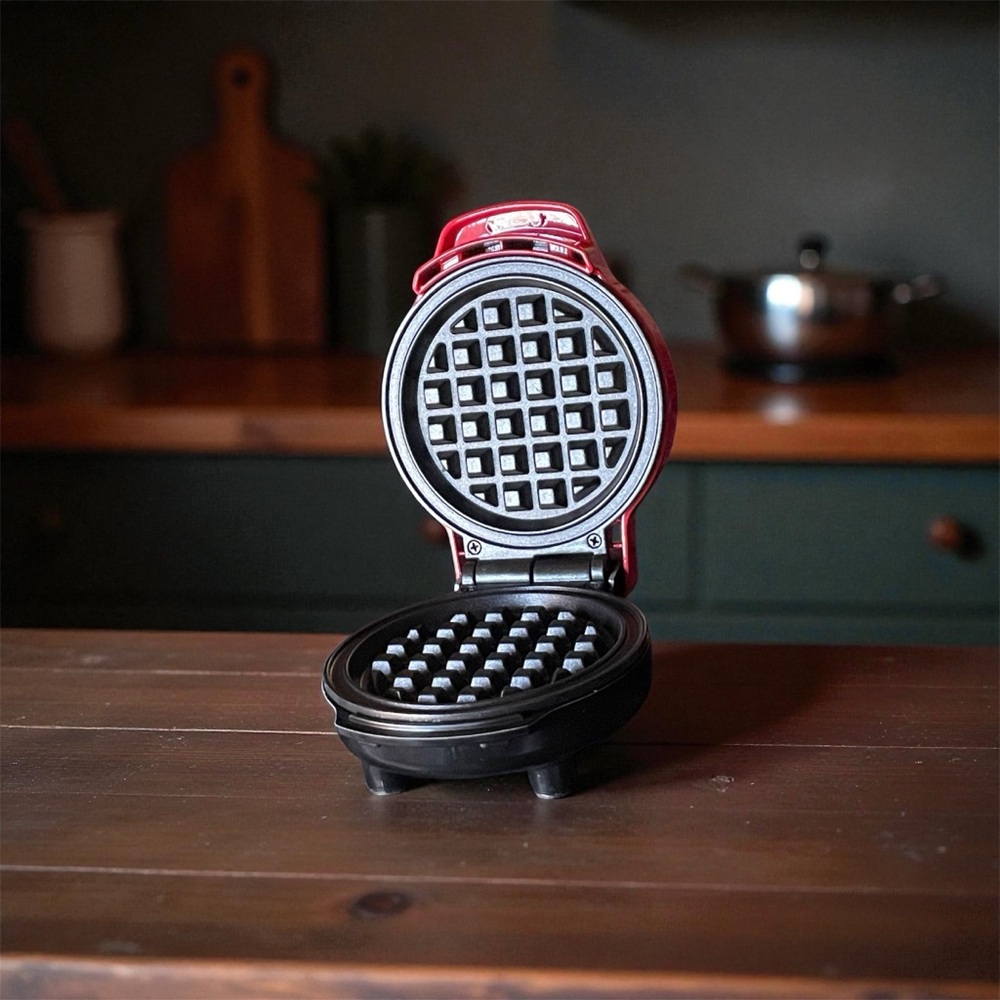 Red Mini Waffle Maker
